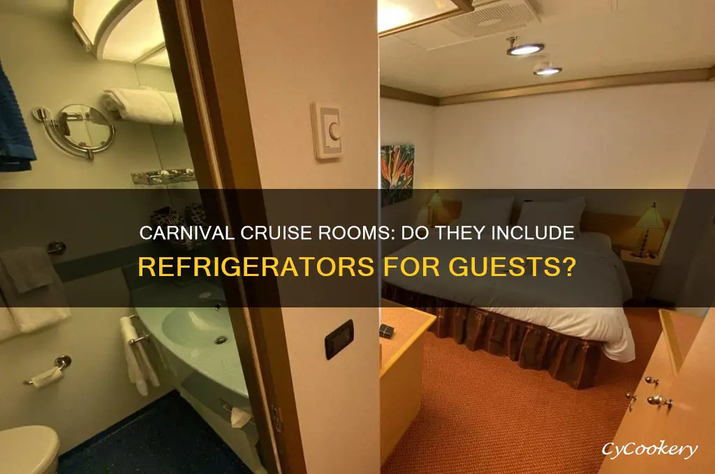 does carnival have refrigerators in the rooms