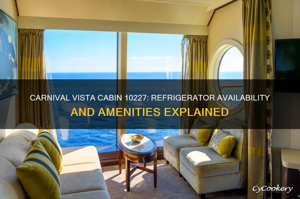 does carnival vista cabin 10227 have a refrigerator