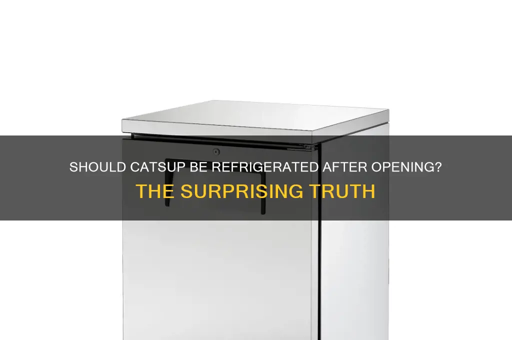 does catsup have to be refrigerated after opening