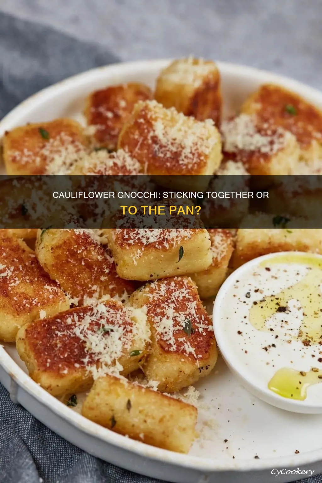 does cauliflower gnochi stick in pan