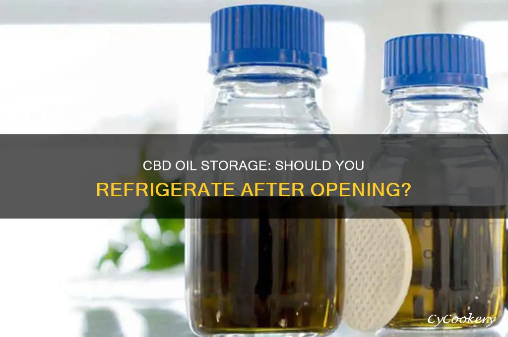 does cbd oil have to be refrigerated after opening