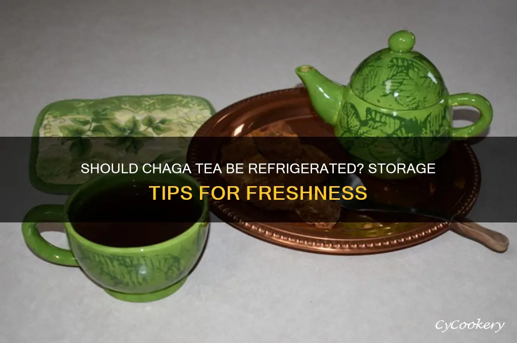 does chaga tea have to be refrigerated