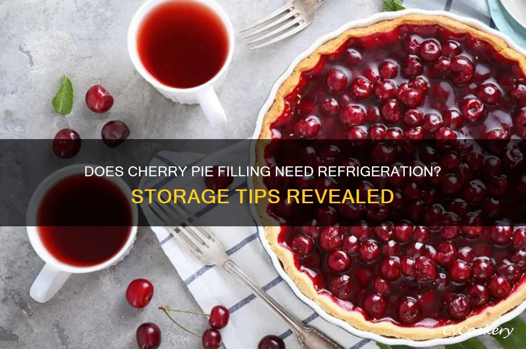 does cherry pie filling have to be refrigerated