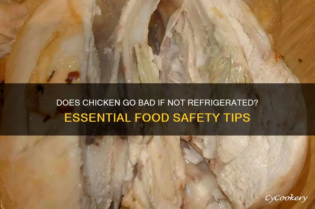 does chicken go bad if not refrigerated