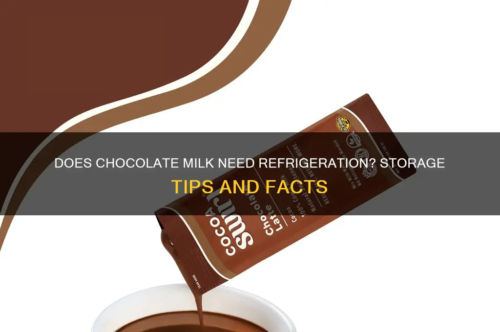 does chocolate milk have to be refrigerated