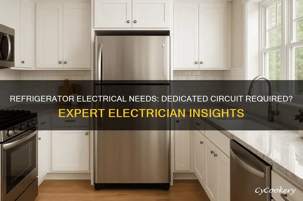 does code require dedicated circuit for refrigerator electrician talk