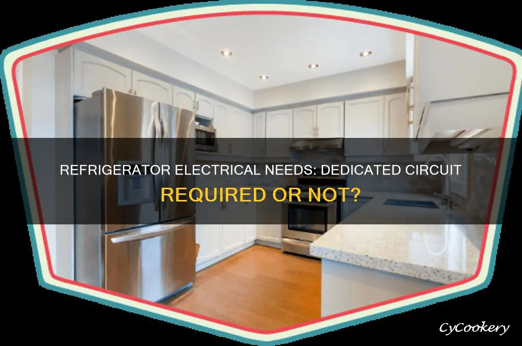 does code require dedicated circuit for refrigerator