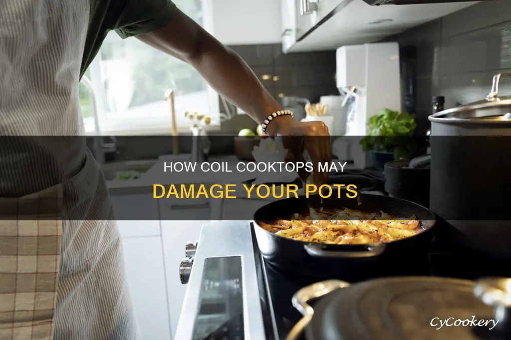 does coil cooking surface damage pots