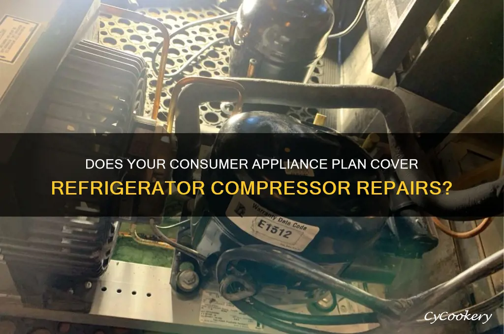 does consumers appliance plan cover a refrigerator compressor
