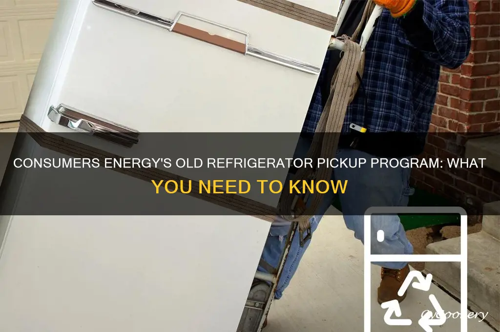 does consumers energy pick up old refrigerators