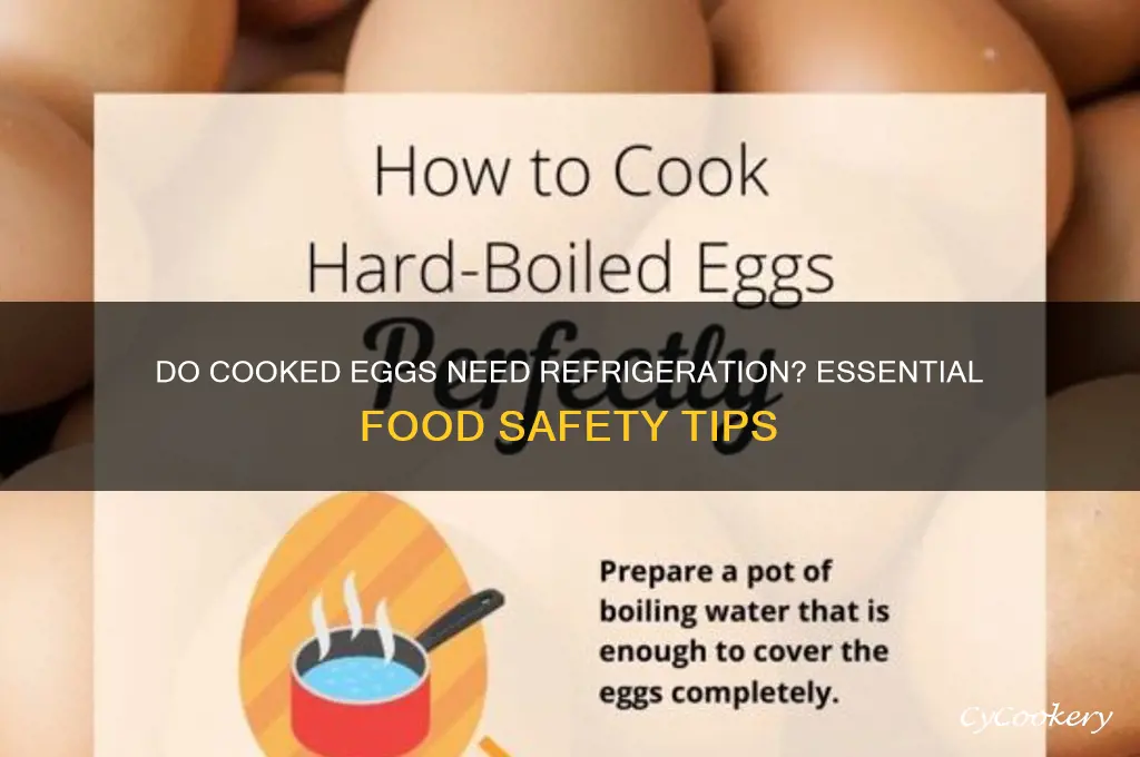 does cooked eggs have to be refrigerated