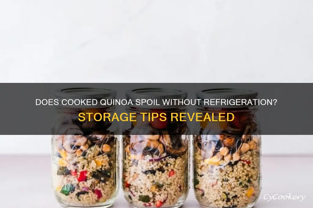 does cooked quinoa go bad if not refrigerated