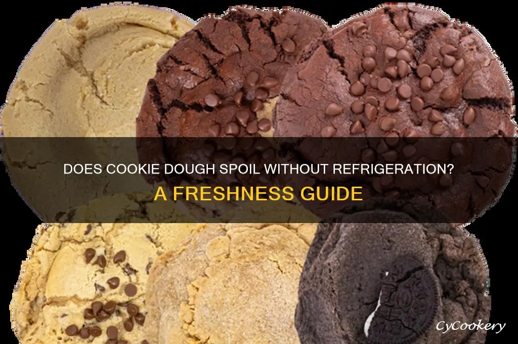 does cookie dough go bad if not refrigerated