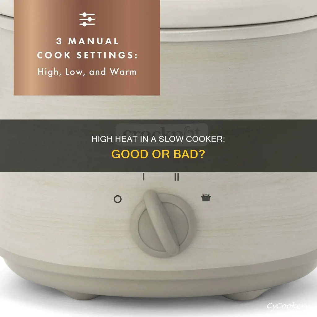 does cooking on high in a slow pot any good