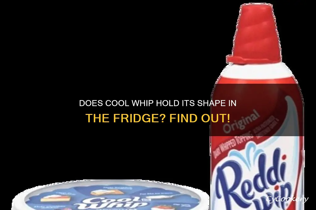 does cool whip lose shape in the refrigerator