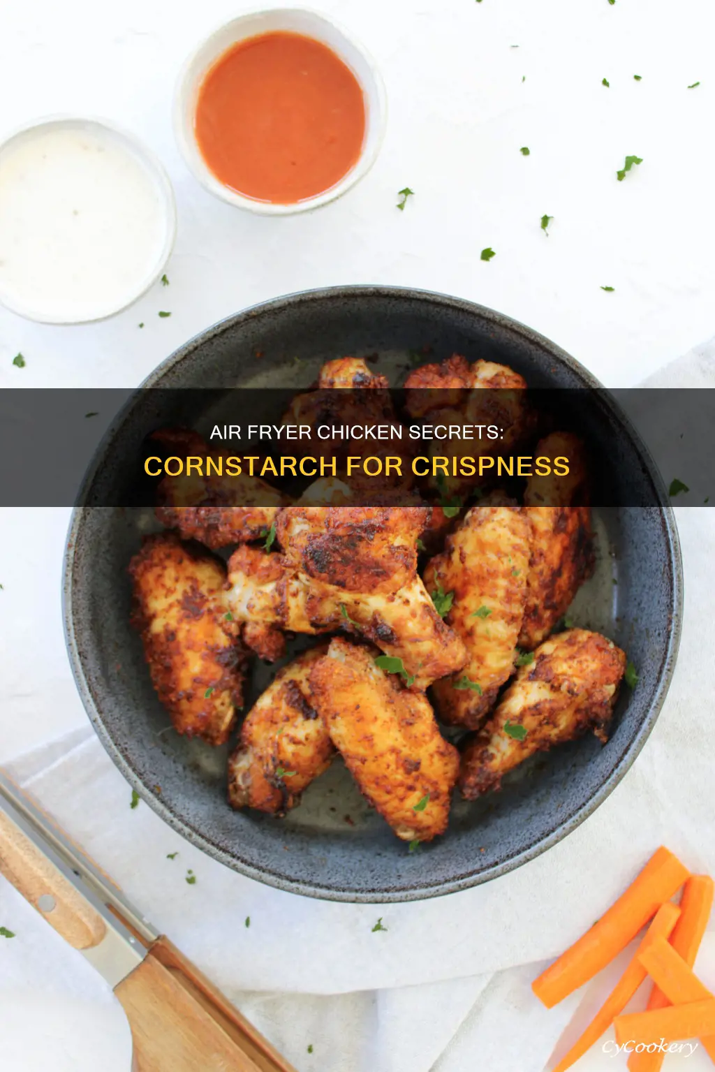 does cornstarch make chicken crispy in air fryer