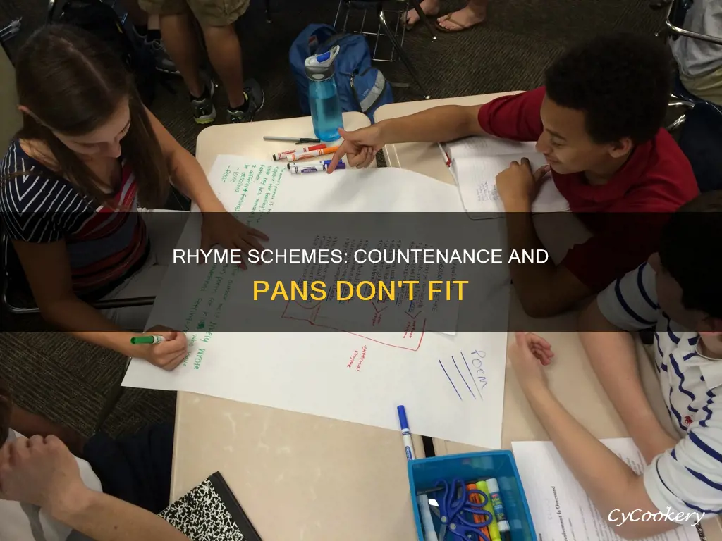 does countenance rhyme with pans