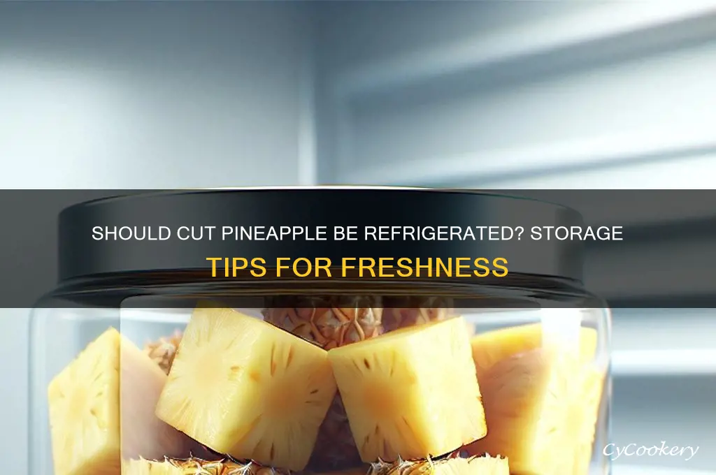 does cut pineapple have to be refrigerated