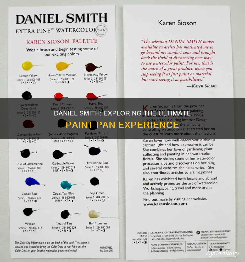 does daniel smith offer pans