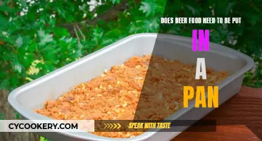 Deer Food: Pan or No Pan?