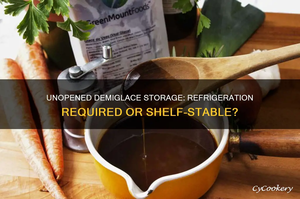 does demiglace unopened have to be refrigerated