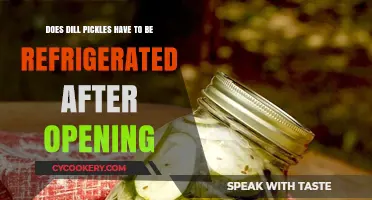 Do Dill Pickles Need Refrigeration After Opening? The Truth