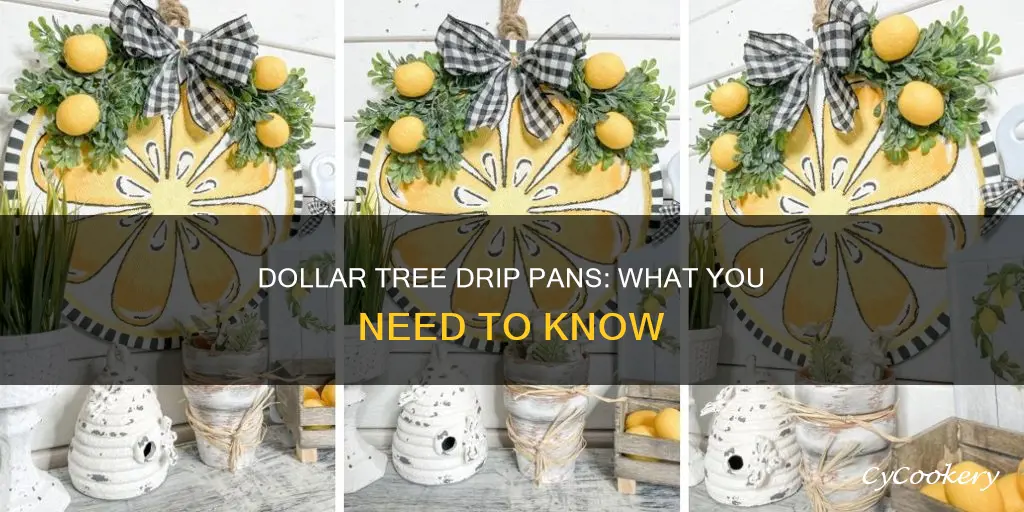 does dollar tree have drip pans