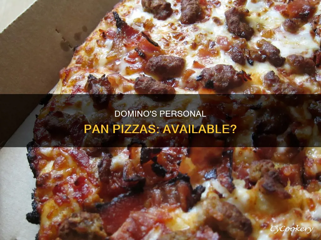 does dominos sell personal pan pizzas