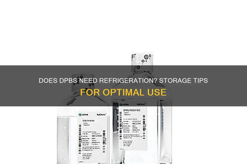 does dpbs have to be kept refrigerated