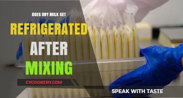 Does Dry Milk Need Refrigeration After Mixing? A Complete Guide
