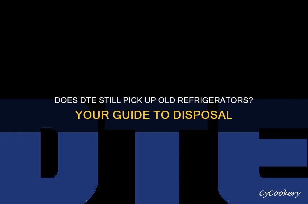 does dte still pick up old refrigerators