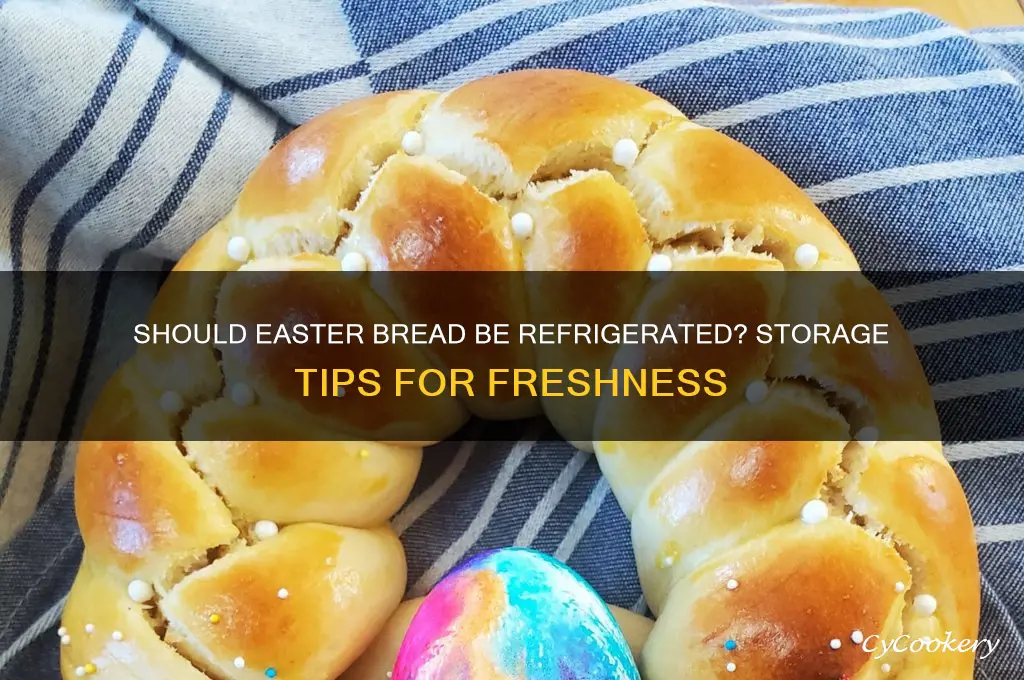 does easter bread have to be refrigerated