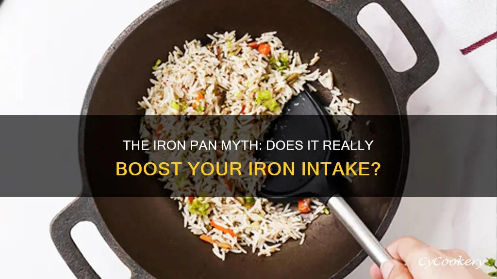 does eating in iron pan increase your iron