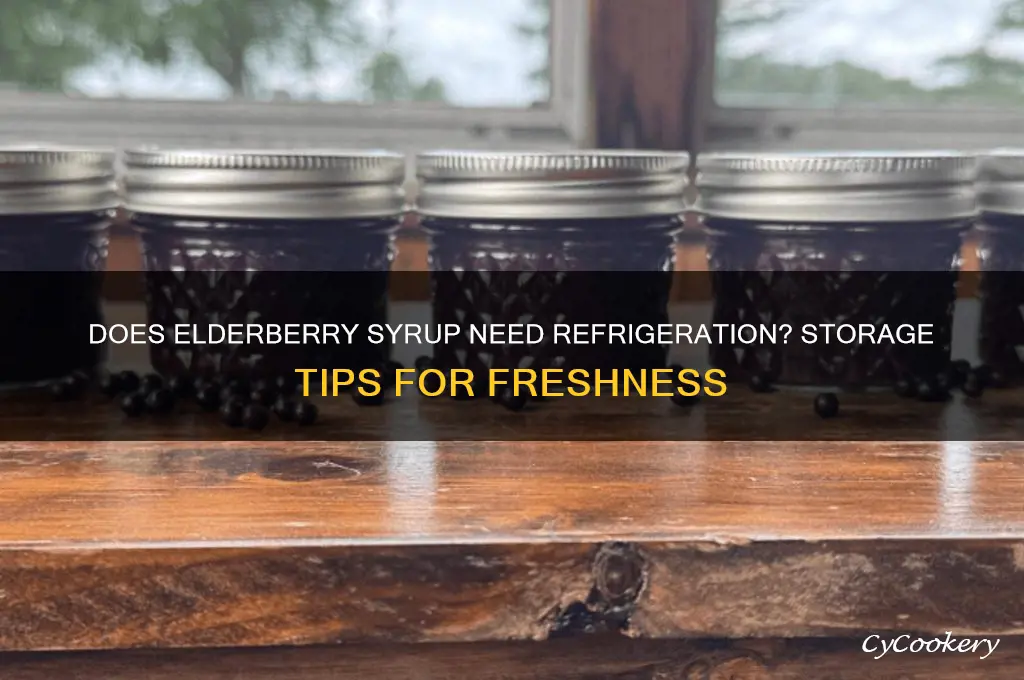 does elderberry syrup have to be refrigerated
