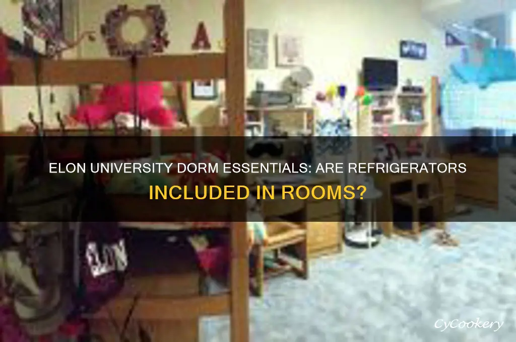 does elon university provide refrigerators for their dorm rooms