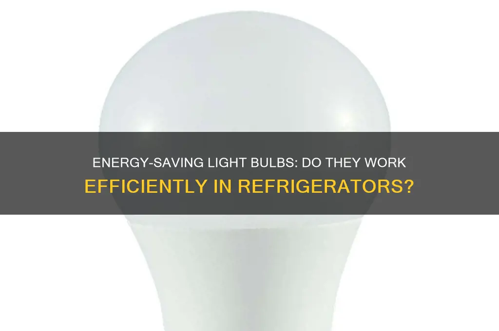 does energy save light bulb works in refrigerator