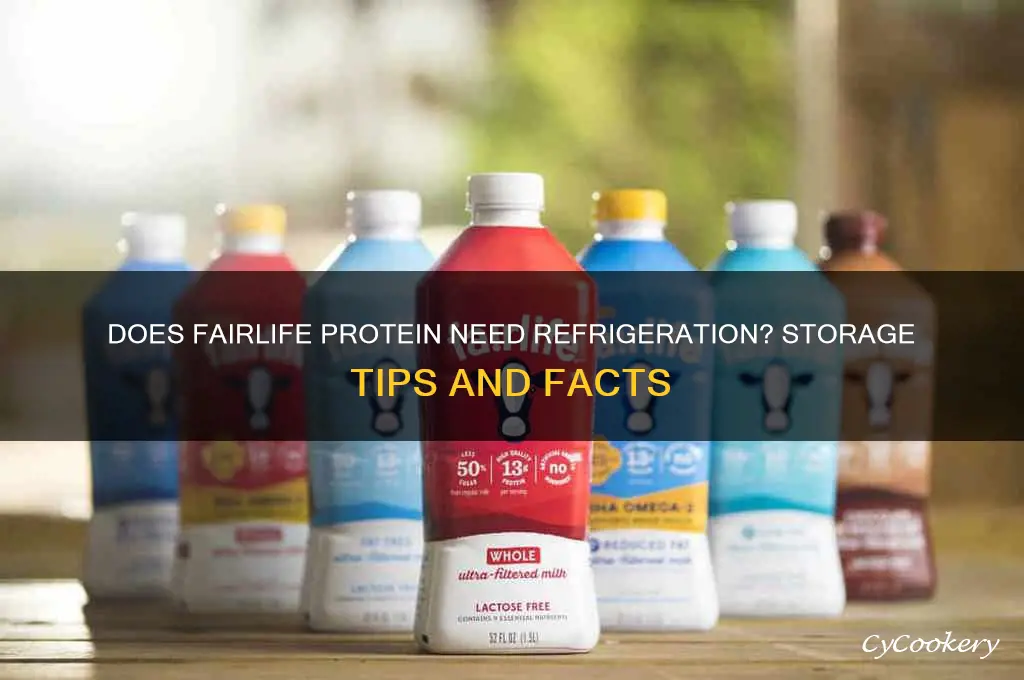 does fairlife protein have to be refrigerated