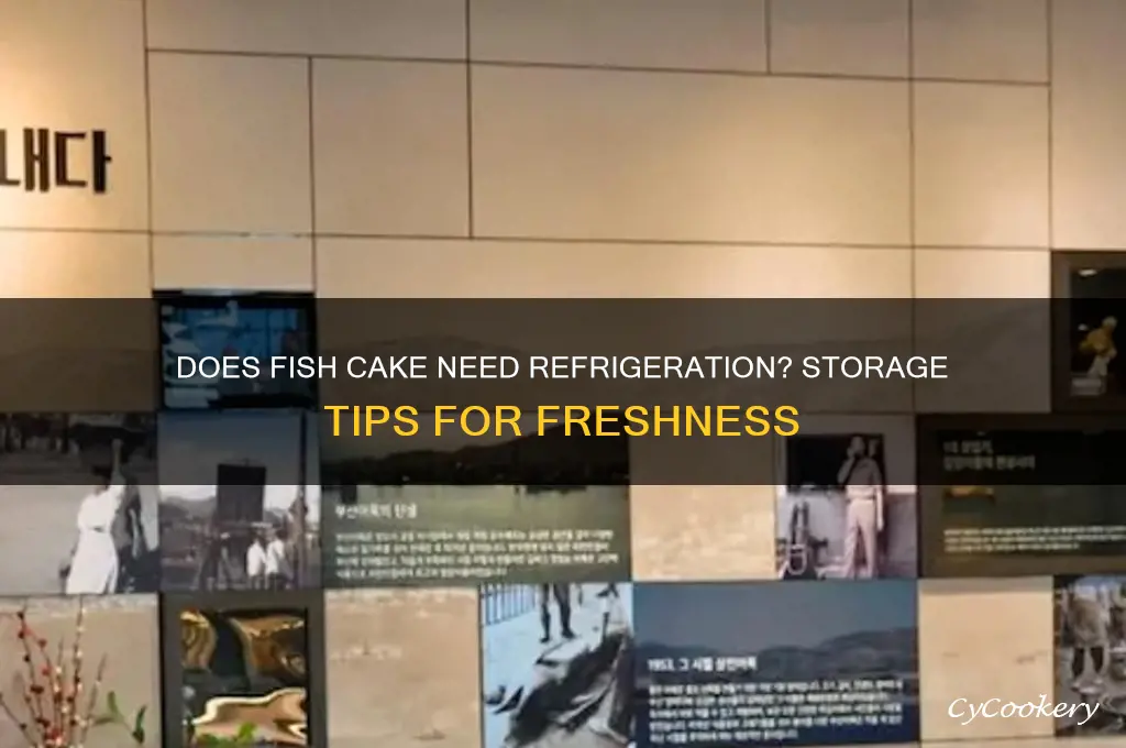 does fish cake have to be refrigerated