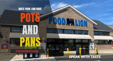 Food Lion: Pots and Pans Available?