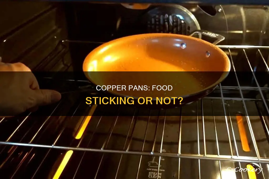 does food stick to copper pans