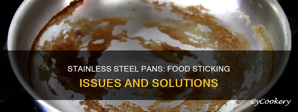 does food stick to stainless steel pans