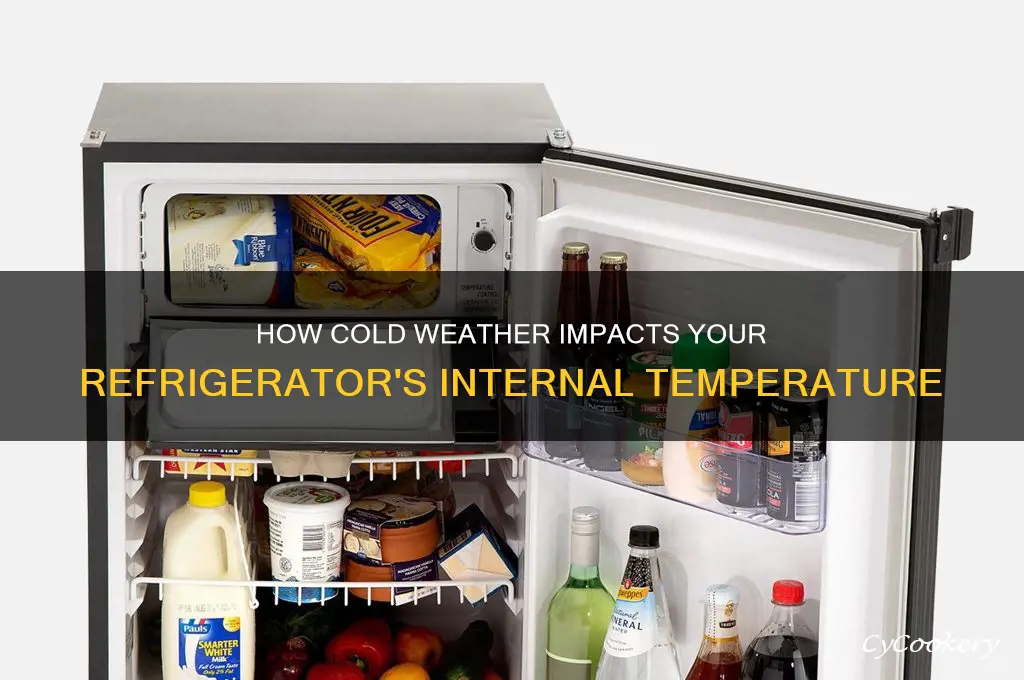 does freezing outside temperatures affect a refrigerator inside temp