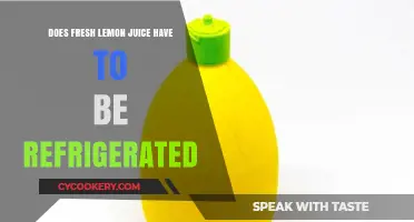 Should Fresh Lemon Juice Be Refrigerated? Storage Tips Revealed