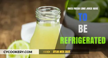 Should Fresh Lime Juice Be Refrigerated? Storage Tips Revealed