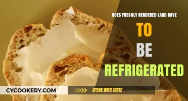 Freshly Rendered Lard: Refrigeration Necessary or Not?
