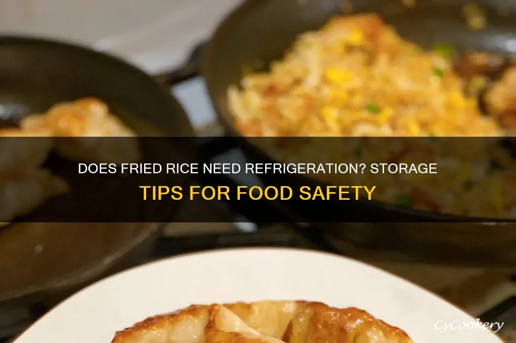 does fried rice have to be refrigerated