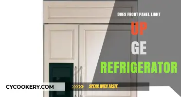 Does Your GE Refrigerator's Front Panel Light Up? Find Out Here