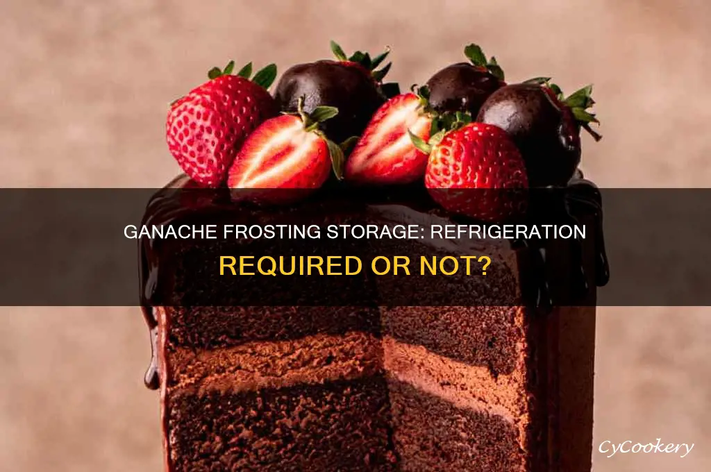 does ganache frosting have to be refrigerated