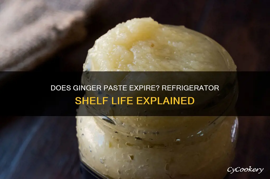does ginger paste go bad in the refrigerator