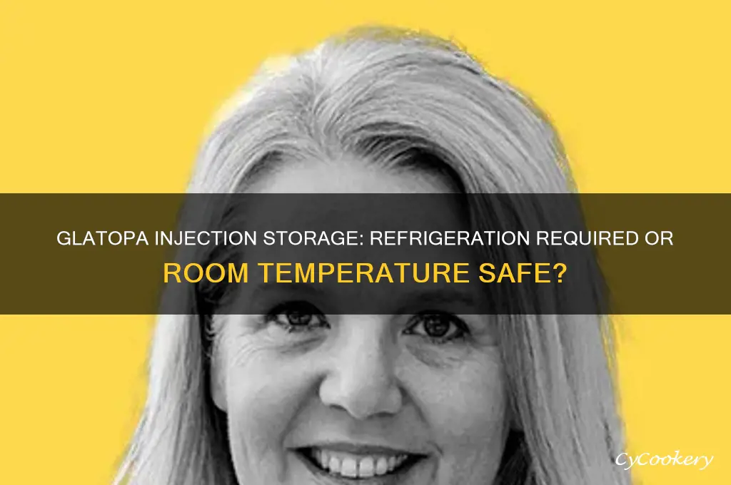 does glatopa injection have to be refrigerated